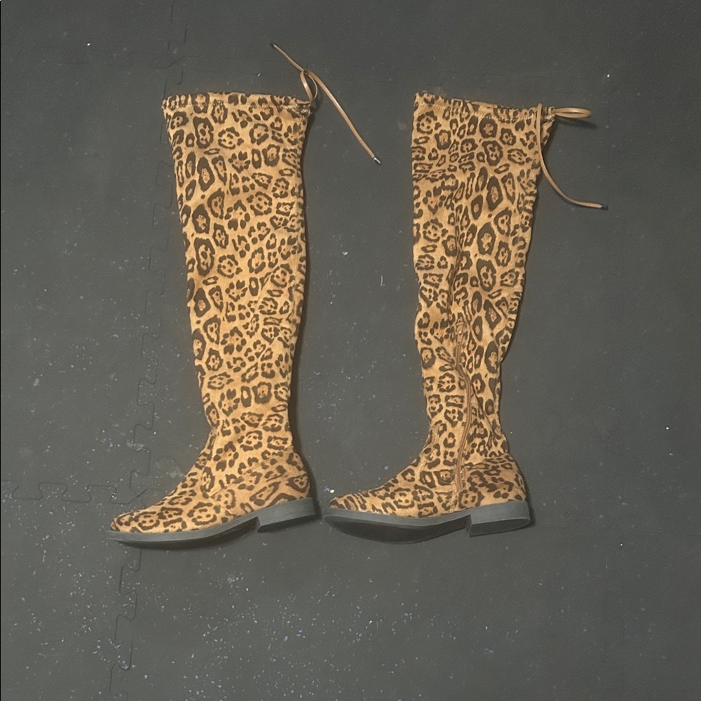 Liliana Animal Print Over the Knee Boots